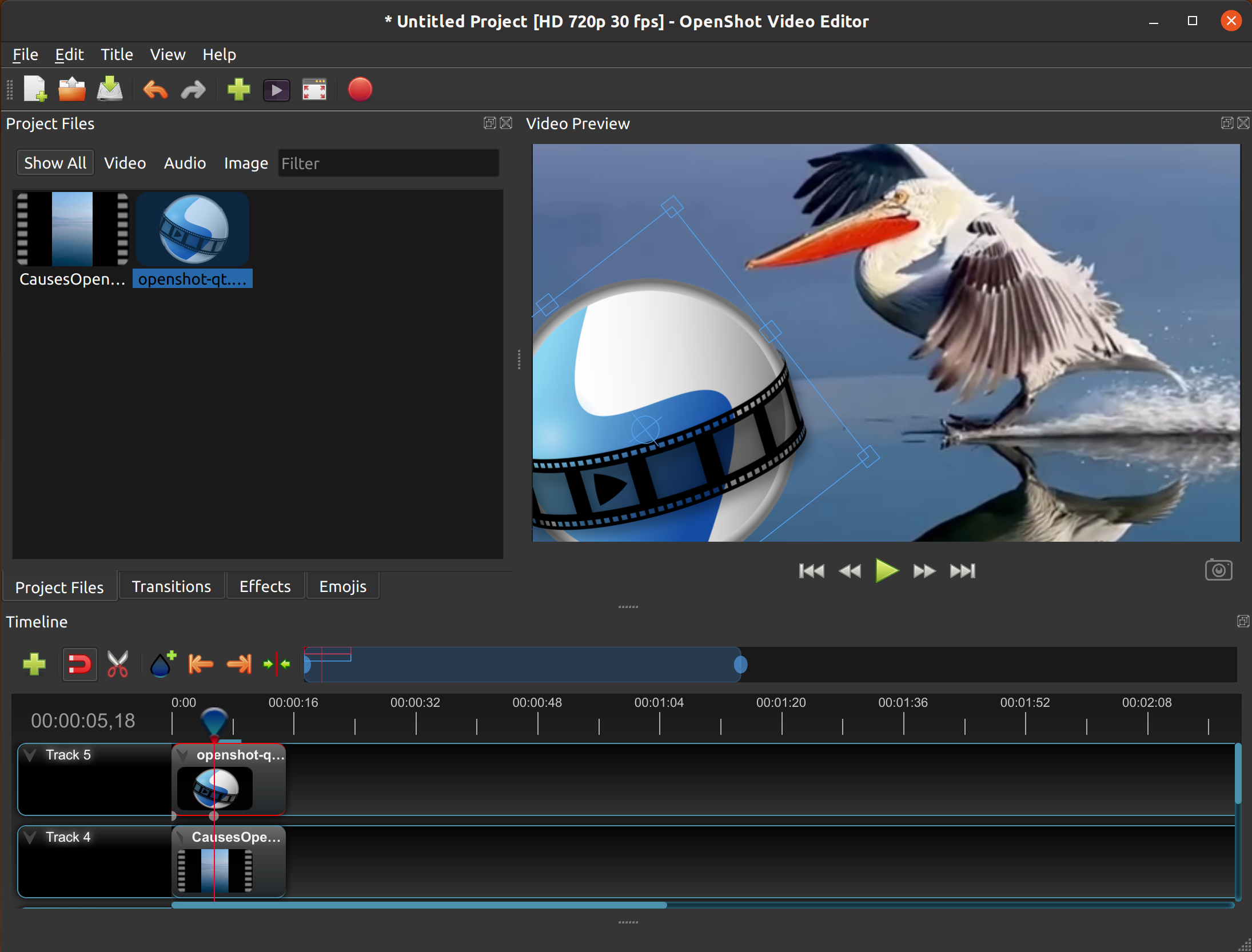 Editing Video Openshot